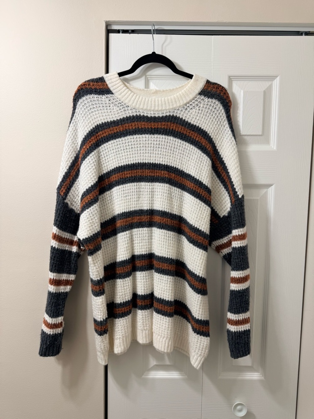 American Eagle Outfitters Striped Crewneck Sweater XL
